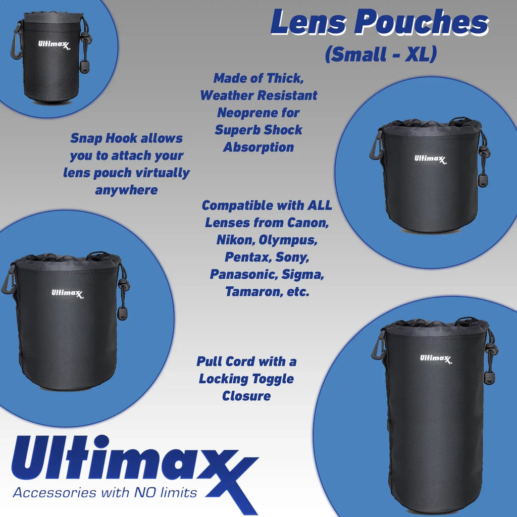 liquid E Lens Resistant Variable - Pouch, Filters OSS G (UV,CPL, PZ f/4 Essential with with Piece Multicoated Includes: 18-105mm Memory FLD), 3 Neu Card, 32GB Bundle SanDisk Lens Accessory HD Case