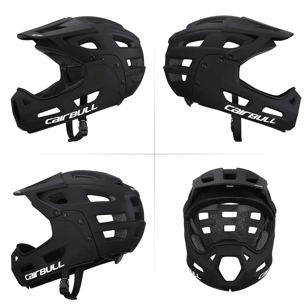 CAIRBULL Full Mountain Helmet Face Guard Visor with Chin Helmet Biking Detachable Bike and