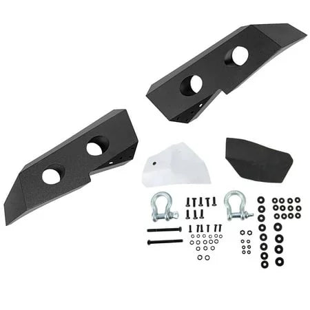 Bar 2012 Chevy Front 2011 Packages 2007-2013 Winch for 2009 D-Rings Coated Steel Silverado 2010 Bumper Powder Push -2 Plate 2008 Kojem w/ 1500 Fit