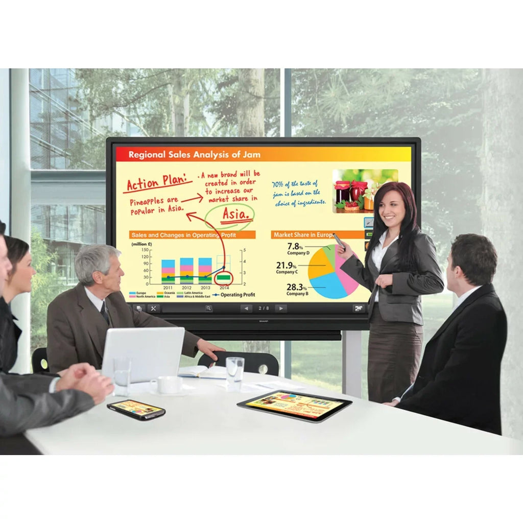 BOARD Sharp ms PNC605B LCD Monitor, 4 AQUOS 60" Touchscreen 16:9, Class