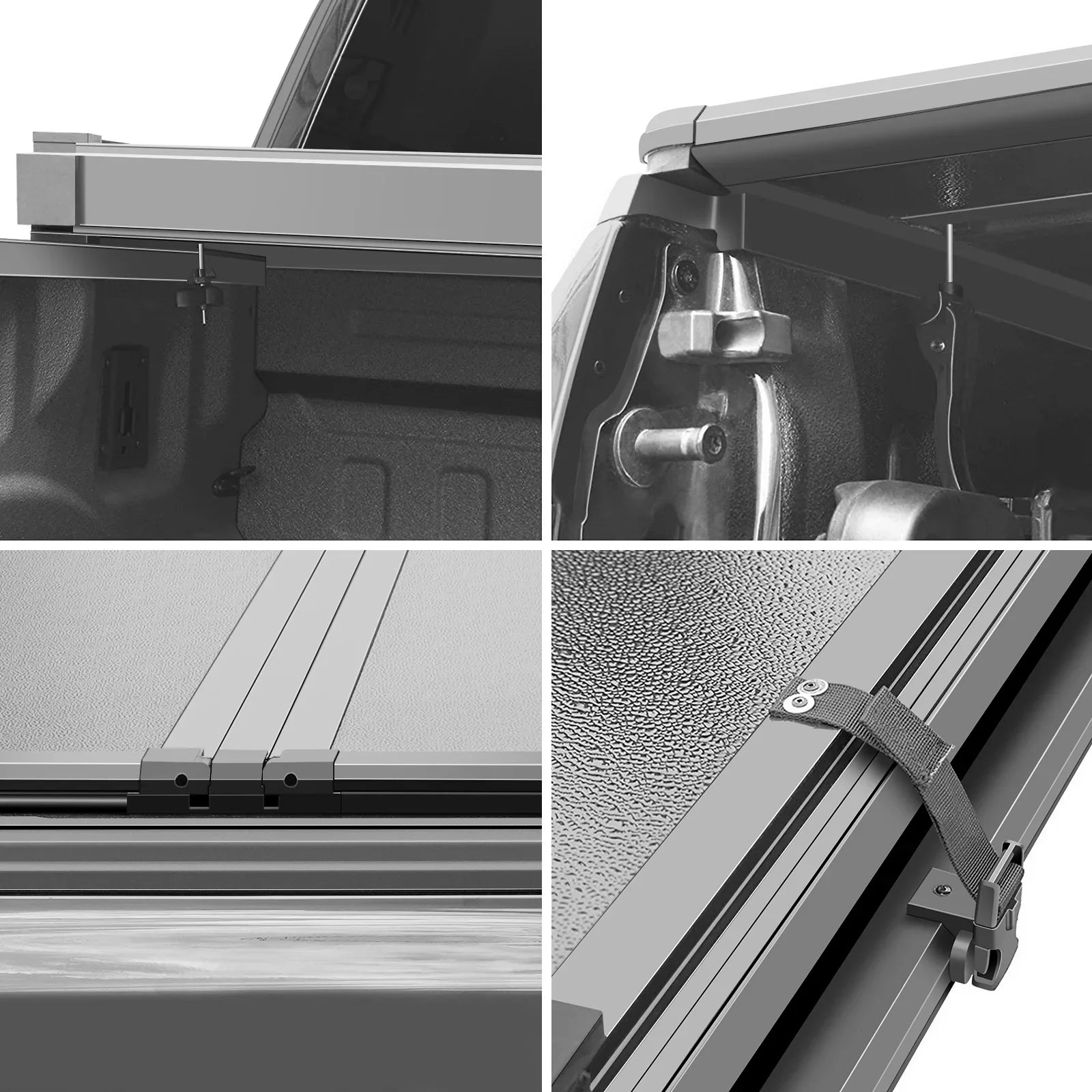 1500 Hard Kikito Professional Rambox Bed Bed | for 2019-2024 (76.3in) Deckrail System Cover 3500 6.4ft | FRP Tonneau Ram 2500 & Truck Tri-Fold