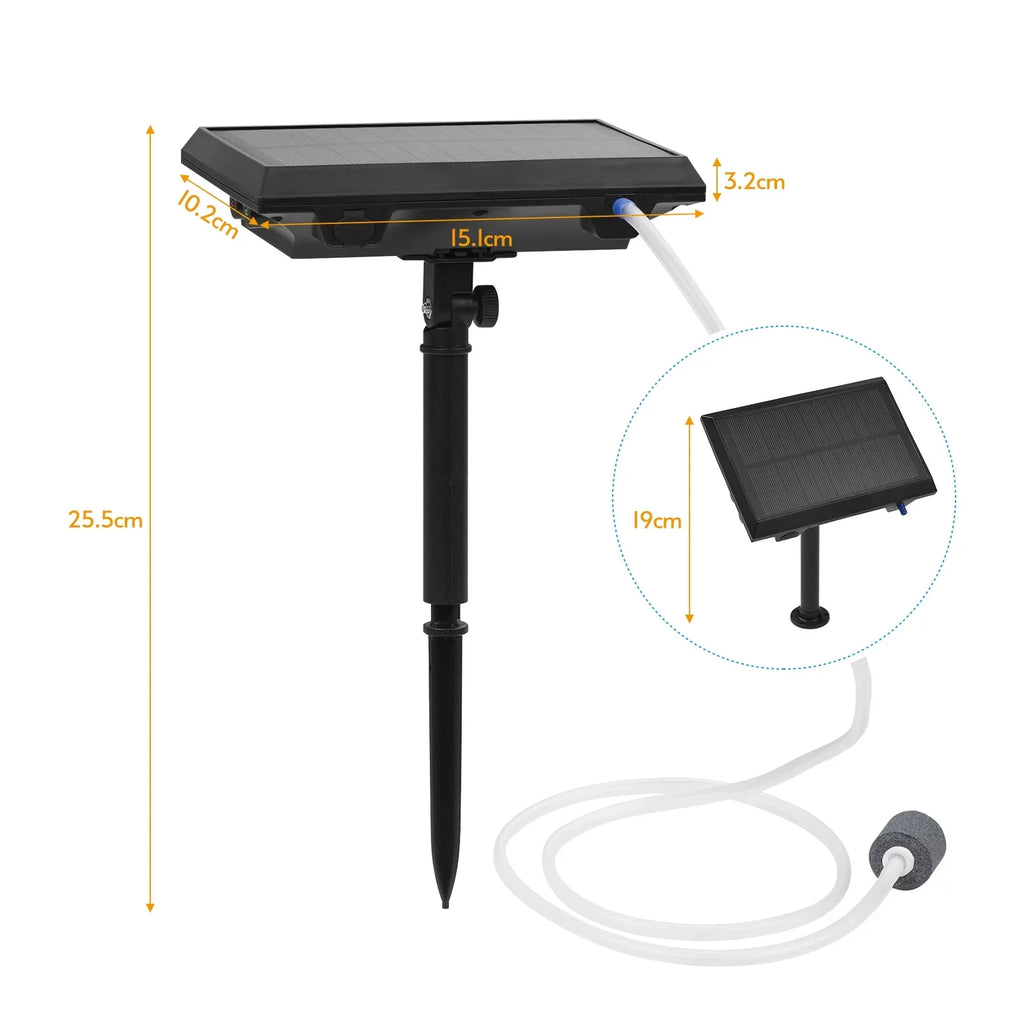 Bubble 1.5W Oxygenator Htovila Landscap Pools Fish Aerator Fishing Small Stone Fish Pump Tranportation Pump Pond Garden for 5.5V Air Solar Ponds with Circulation Aquarium Rechargeable Air &