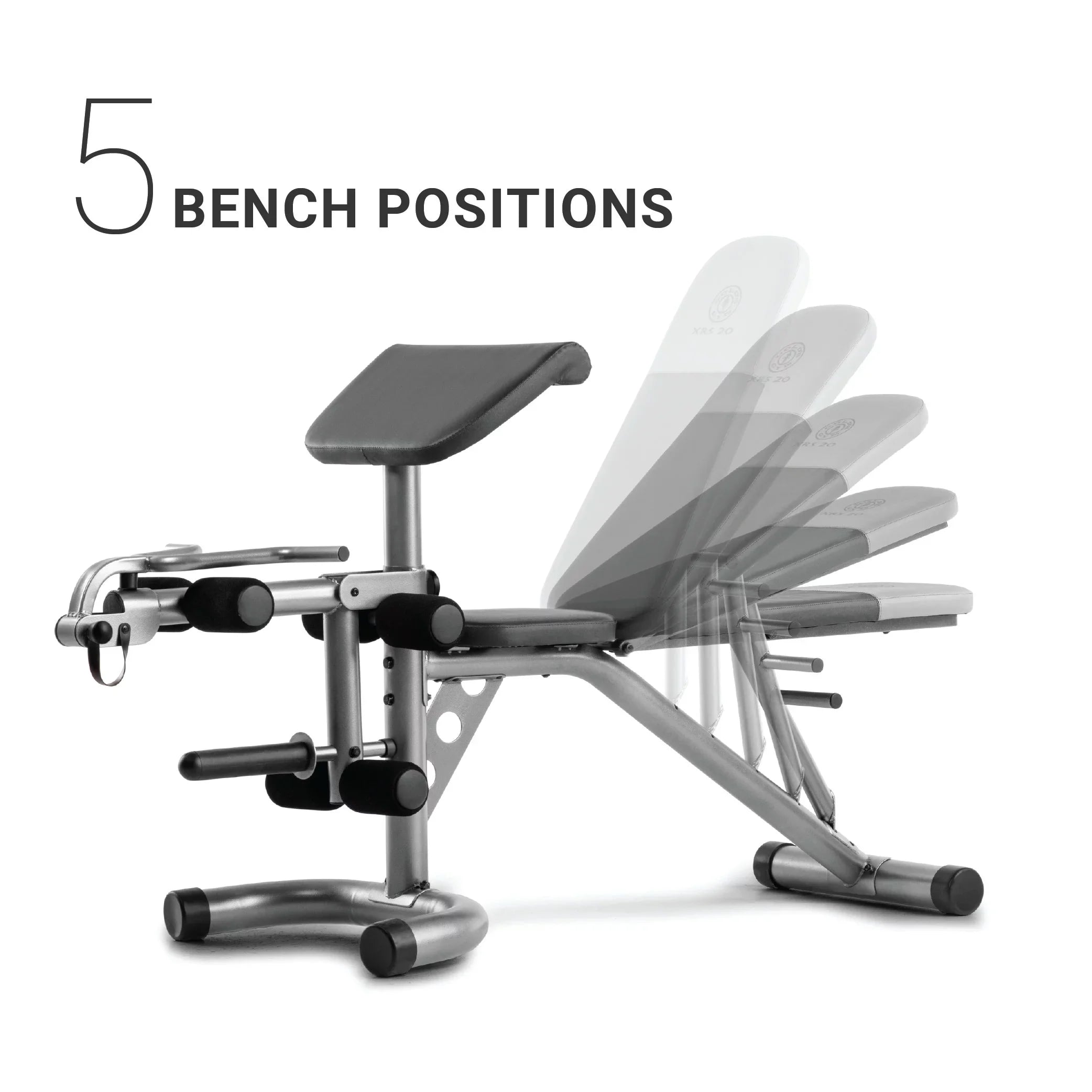 20 Bench Preacher Olympic Pad, Weight Lb. Weider Adjustable XRS with 610 Limit Removable