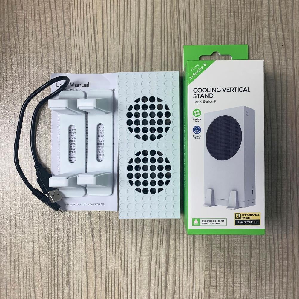 Series in Holder x Cooler 1.18 Console External 1 3 Xbox Speeds 3 9.53 2 S Functions inches Ports Fans Stand for USB Vertical 3.54 x