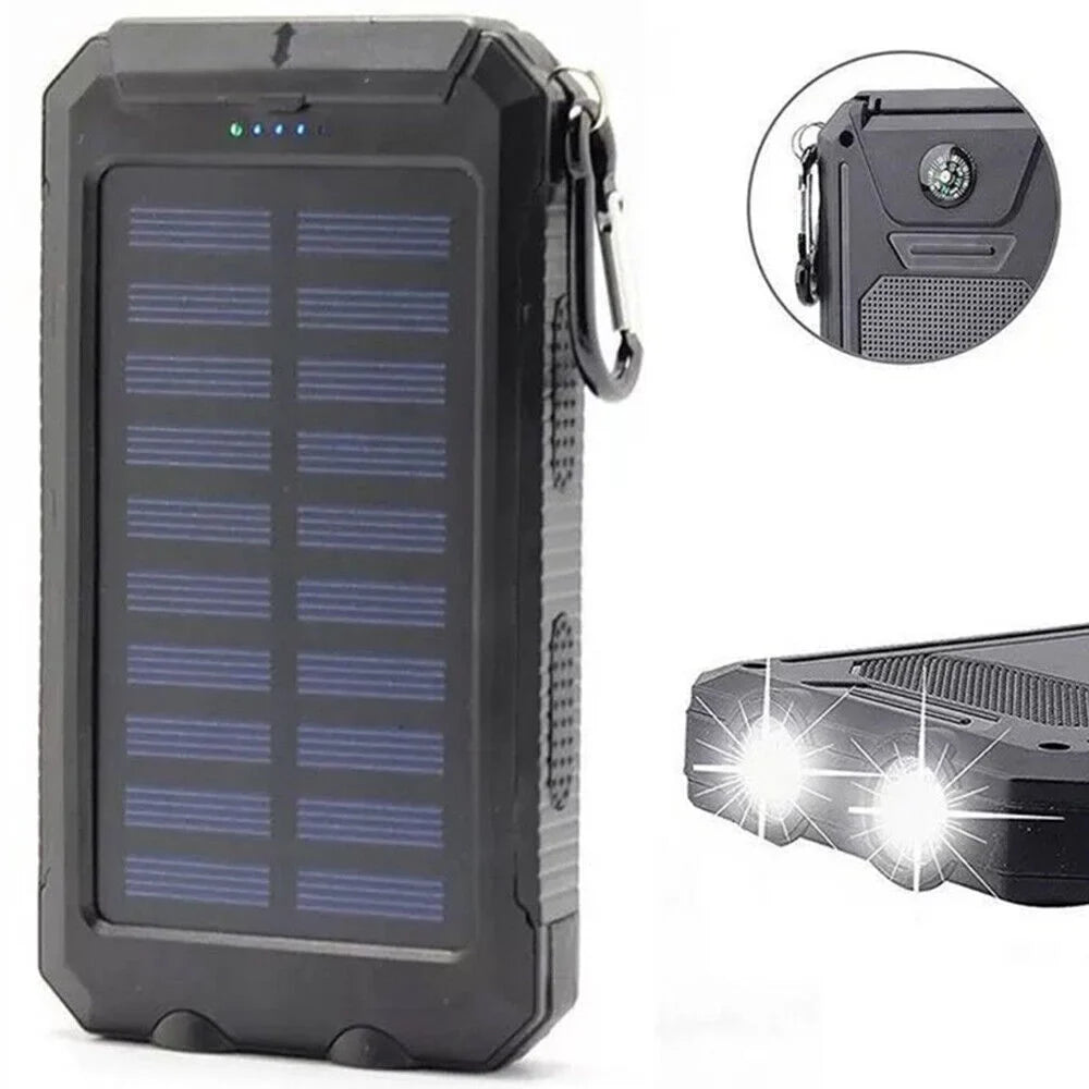 Portable External Battery Charger Solar 9000000mAh 2023 US Power Waterproof Bank
