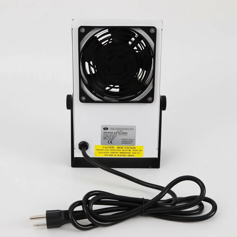 Air Static Eliminator Ionizer Ionizing 110V Ion Fan OUKANING Blower Anti-Static Discharge
