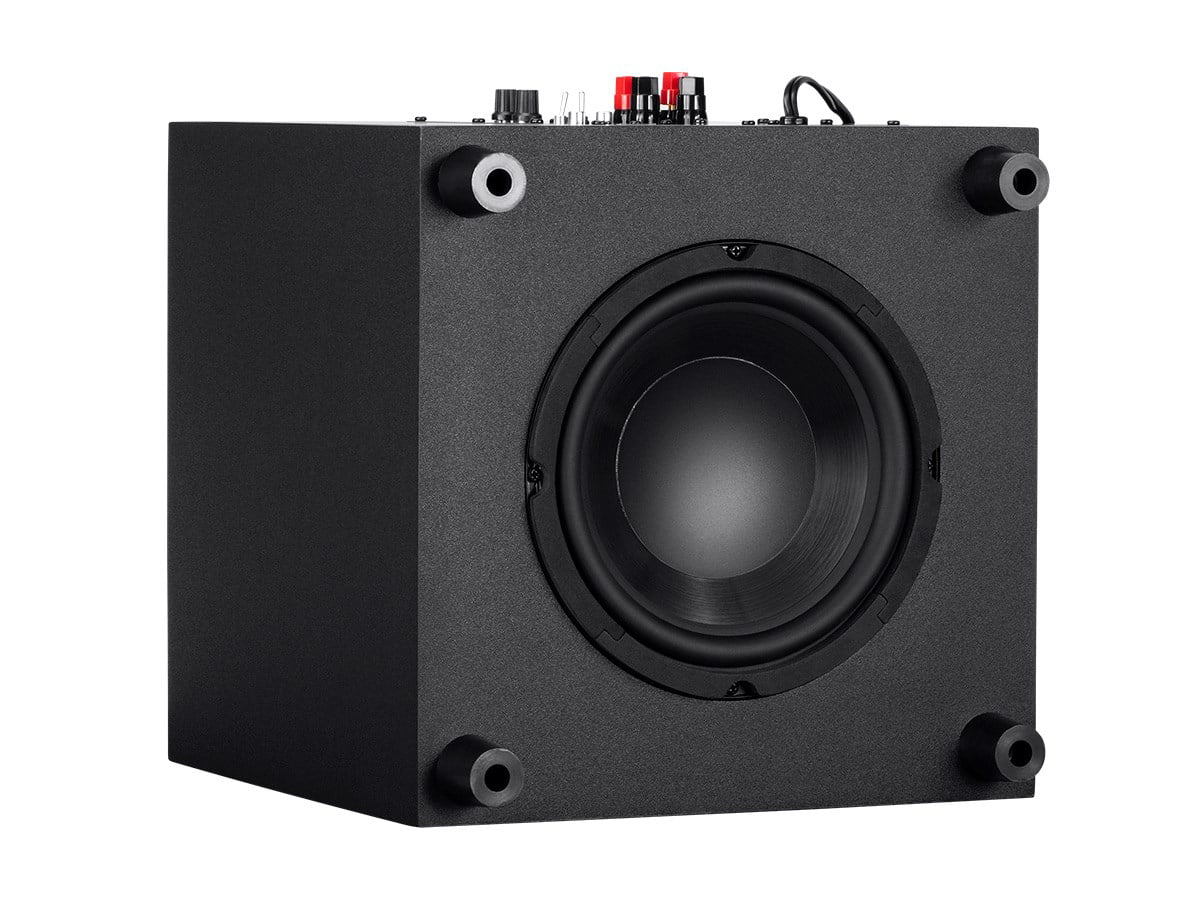 200 Home 5.1.4-Ch. 8 Inch System Immersive Black With Watt Monoprice - Subwoofer Premium Theater