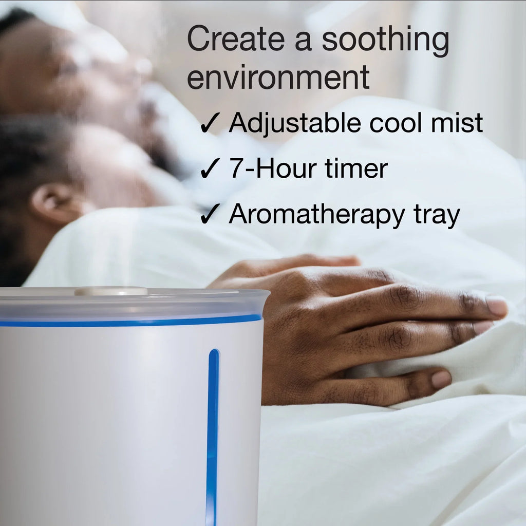 Humidifier Ultrasonic 370 Timer, Mist ft., with Sq. UH250 0.92 Gallon, 18-Hour Lasko Cool