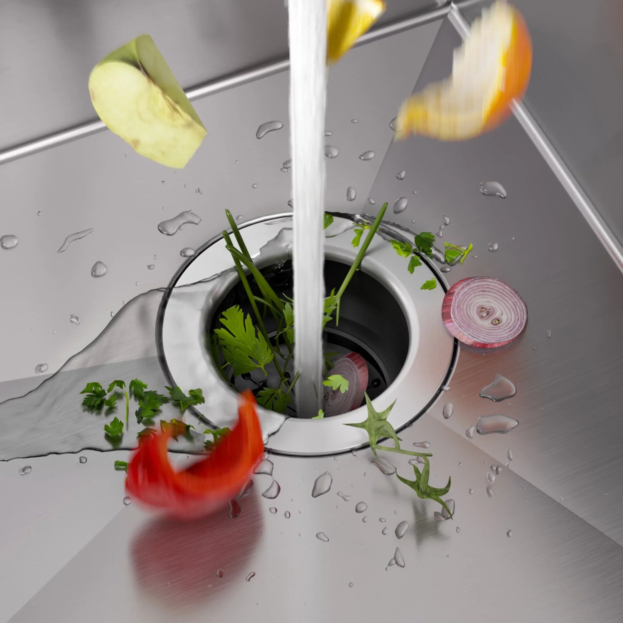 with Stainless PRO 23-inch Undermount Bowl 16 Gauge Standard Continuous Single Kraus Feed Kitchen Waste Guard Disposal Sink Steel Garbage