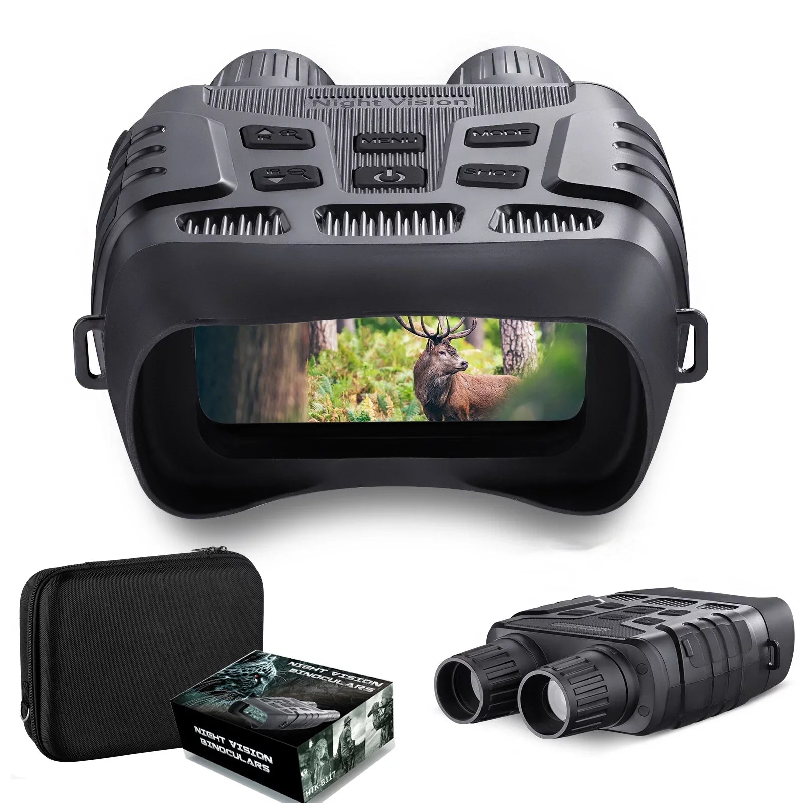 Vision Goggles from Night Night with HD Modes, 984ft/300m BEBANG Binoculars, 32GB Infrared Photo and Card, Vision Viewing Video