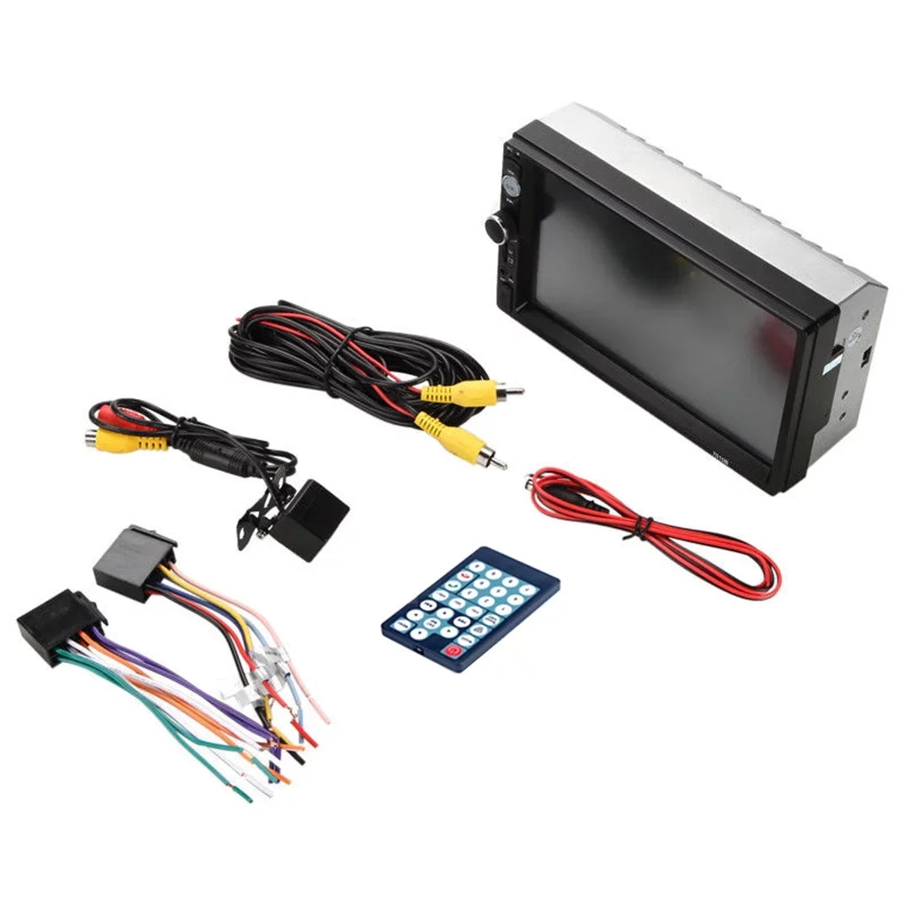 Android Touch Camera Car Radio Link(Both Screen and System) Vehicle Support Reverse IOS Stereo Mirror Din Double HD with Bluetooth MP5 7" And Car