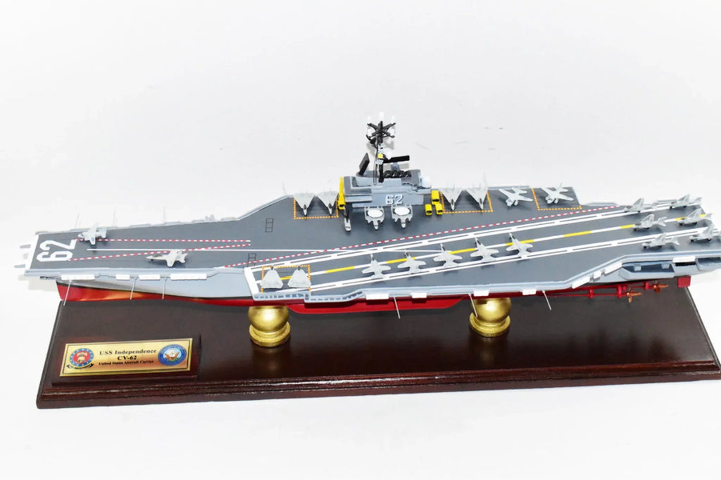 USS Carrier Aircraft Class Model,Mahogany,Forrestal Independence CV-62 Model,Navy,Scale