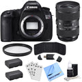 Includes, Bundle, with LP-E6 5DS & R Sigma Batteries Canon Standard-Zoom 50.6MP (Body Lens Digital Power Protective Lens, EOS 2x Camera Only) 24-35mm UV Filter Multicoated SLR