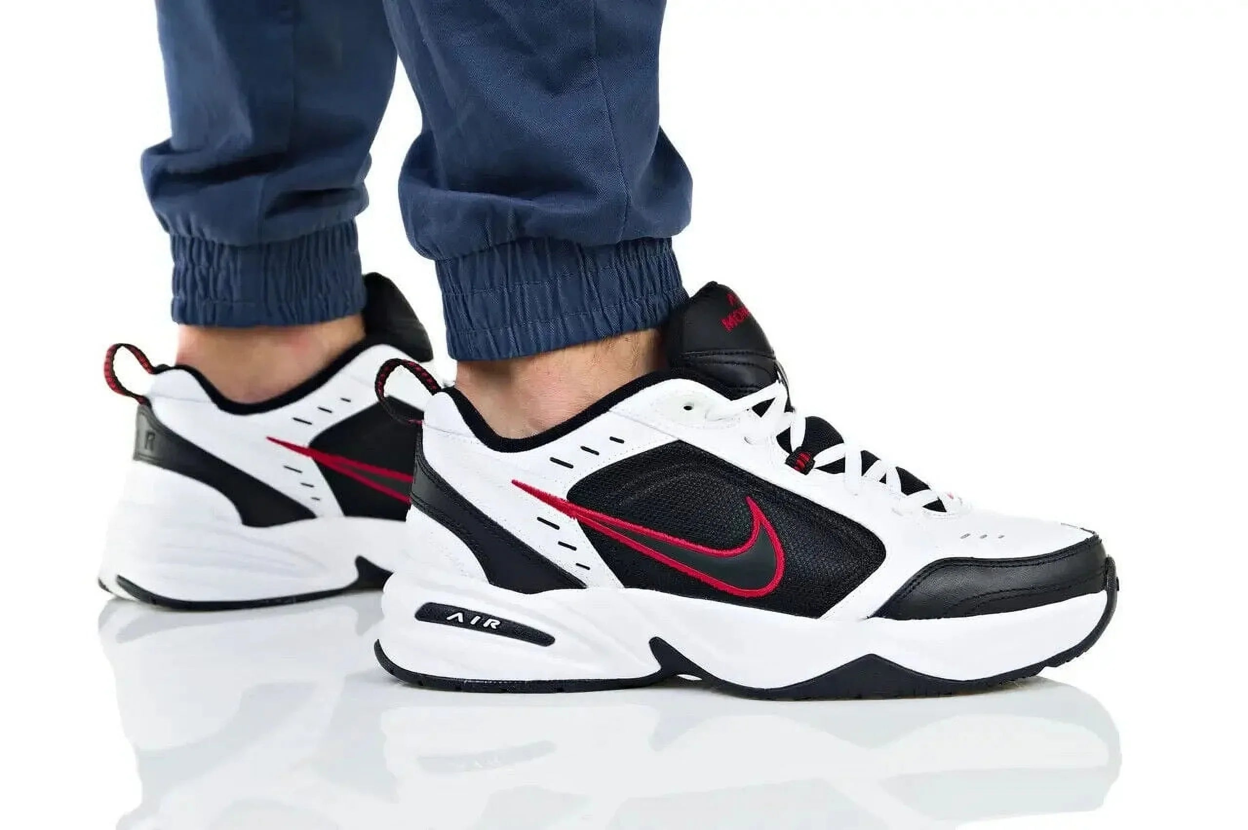 SNEAKER AIR WHITE/BLACK SHOES NEW RUNNING MEN MONARCH dimension 7 LACE-UP LO IV