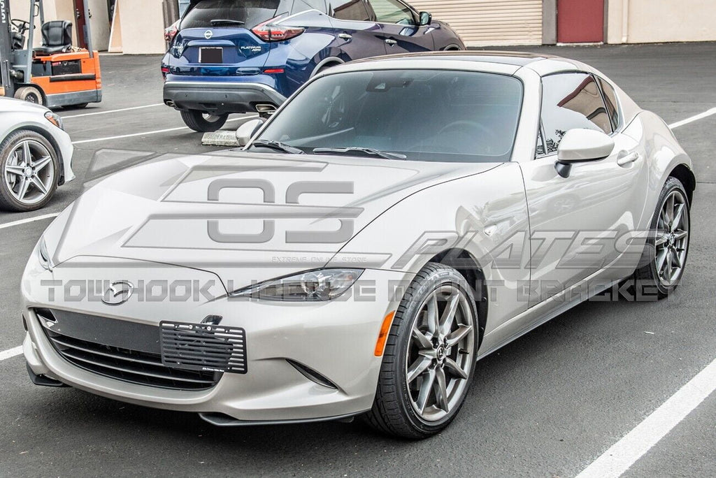 Hook Bracket EOS Relocator Mount Mazda Store Tow 2016-Present Bumper 2 Version Front | License ND for Replacement Online Plate Full Extreme Miata Sized