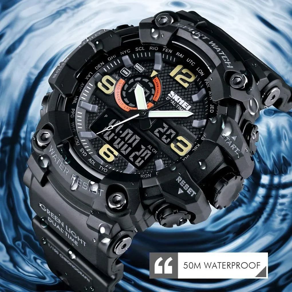 Alarm Watch Watches Digital LED Function S-Shock Multi Gosasa Sports Military Waterproof Men's Watches