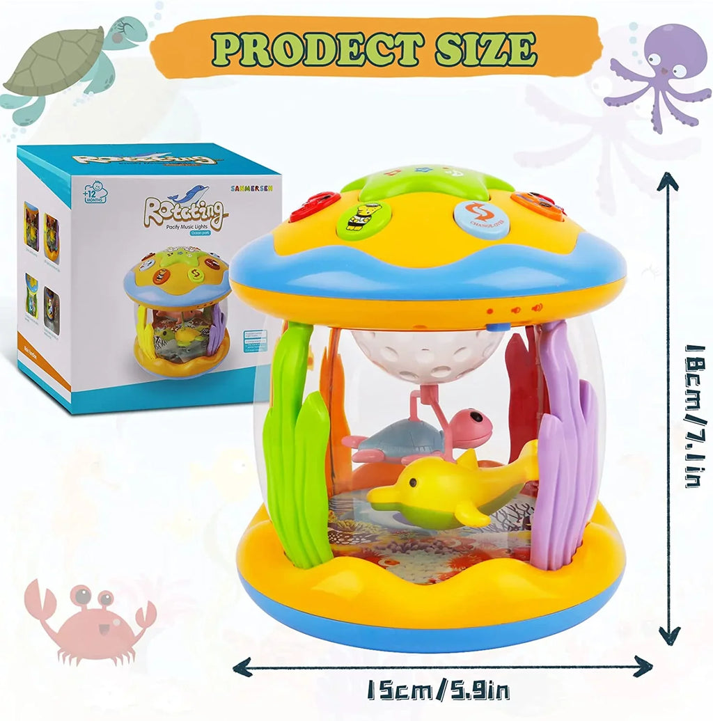 Toys For 6-12 Toys Toys,Ocean Up Baby for Months,4 1 Musical Rotating in Infant LAYADO Educational Projector Toddlers Learning Light