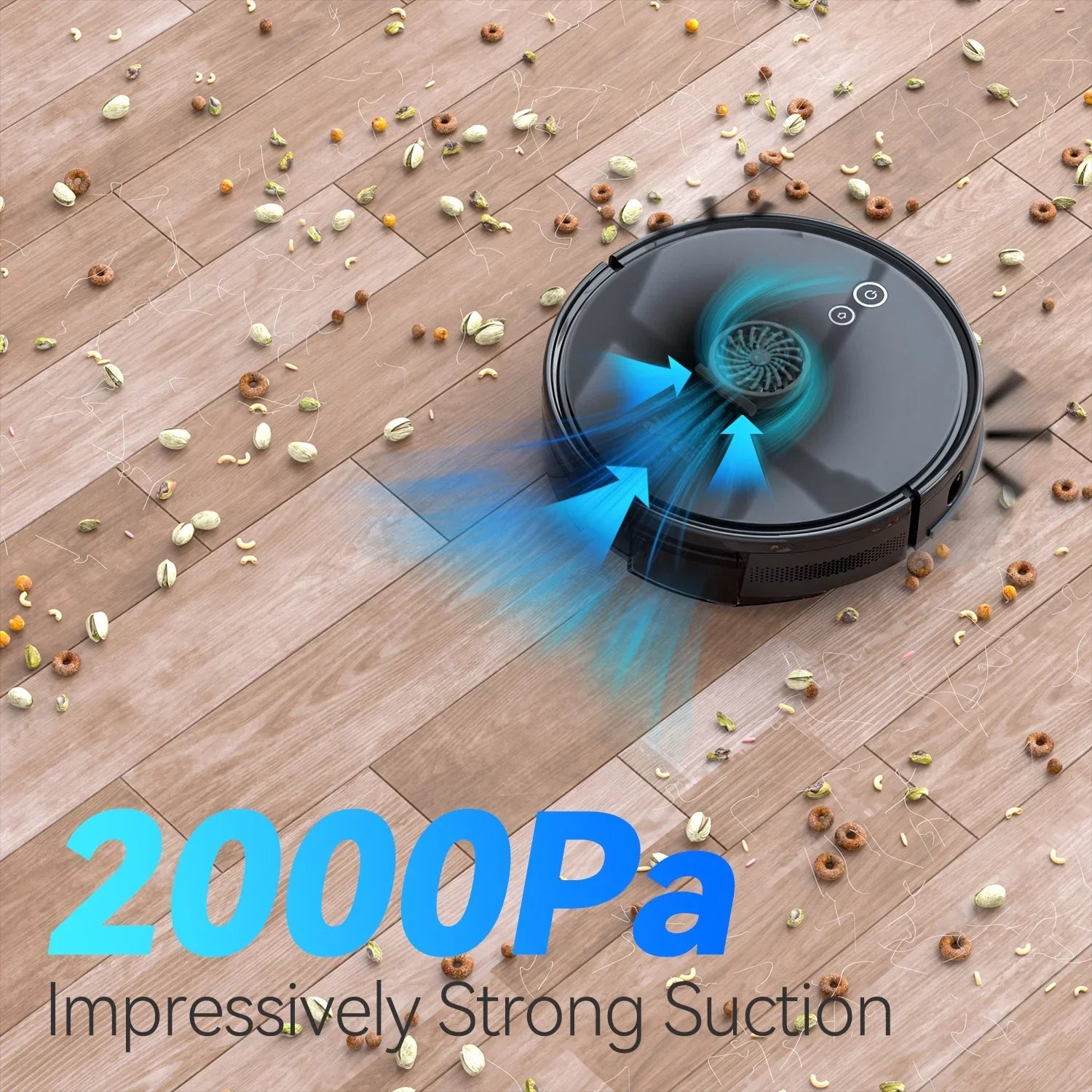 Self-Charging, Automatic & Care, Pa Suction Robot Carpet Hard Robotic Sweeper 2600mAh Life for 2000 Cleaner, 600ML Pet Dustbin, Strong Low Rove with Ideal Battery Pile and Vacuum Floor