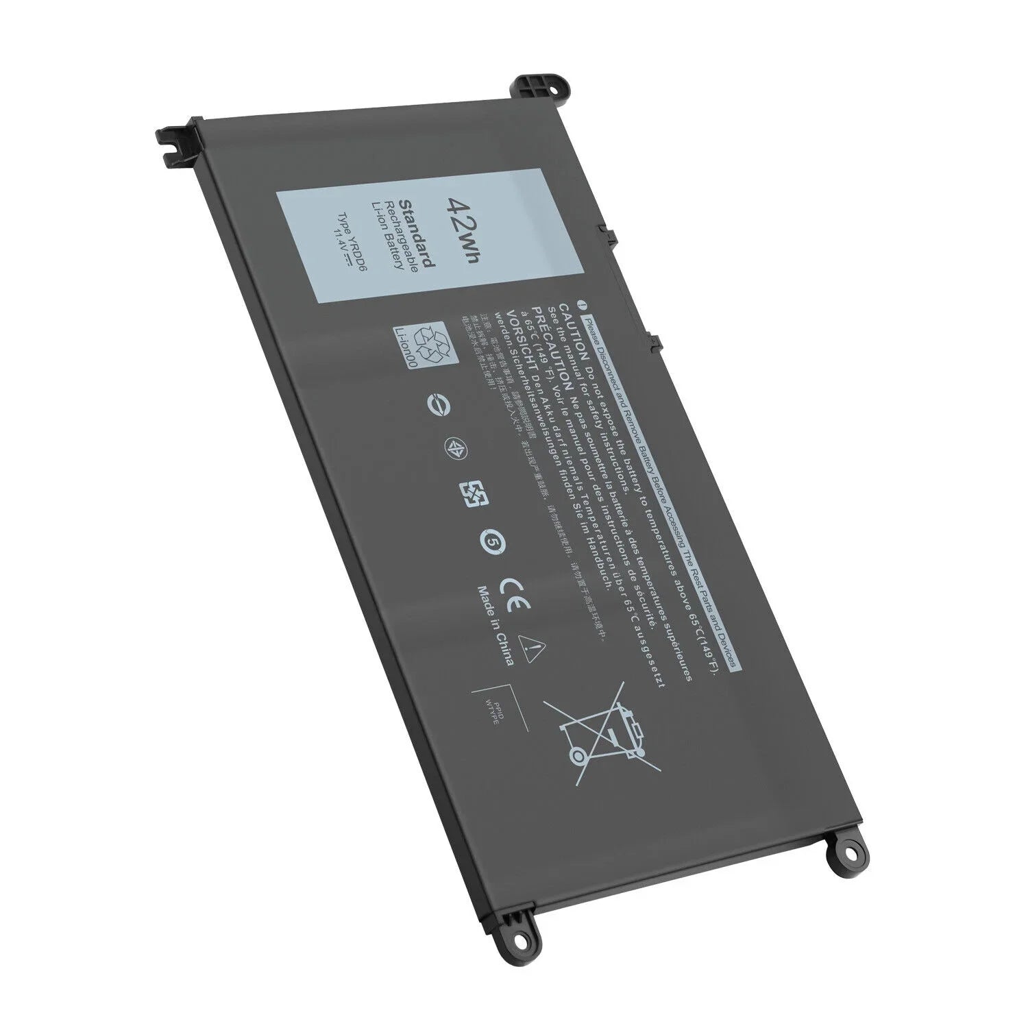 5482 2-in-1 YRDD6 5593 For 5491 Inspiron 3310 5485 5591 7586 Battery 42Wh