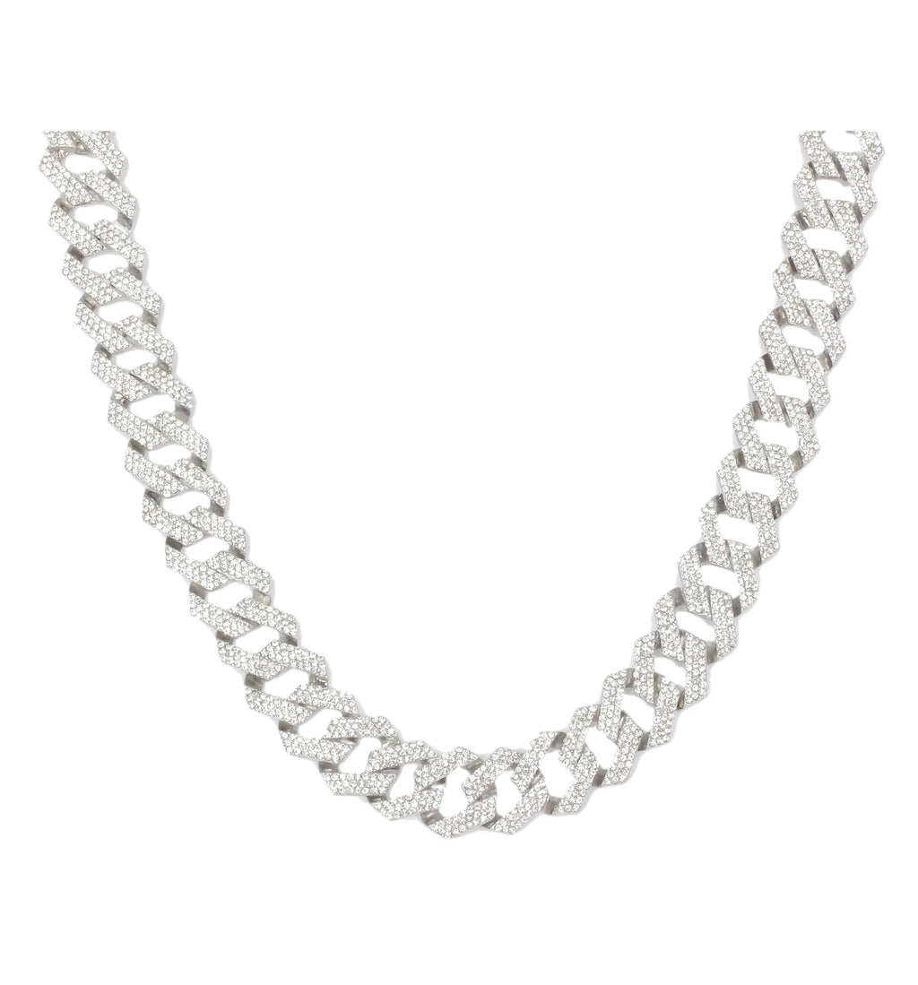 Zag Band Sets Silver - Raymond Necklace with on Trim Wristwatch Iced Hip Bling'ed Charles Matching Looks and Sets - with Blinged Necklace Zig Out Rolly Out Hop Blast! Out ZZ Ice
