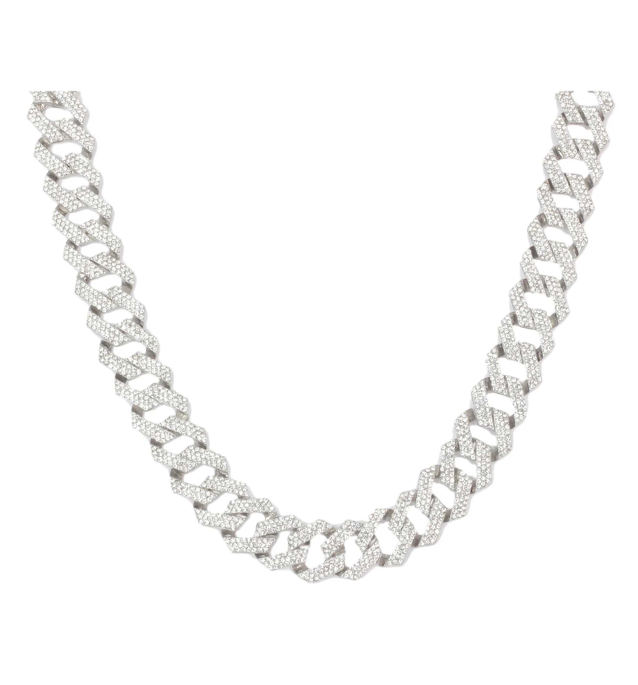 Zag Band Sets Silver - Raymond Necklace with on Trim Wristwatch Iced Hip Bling'ed Charles Matching Looks and Sets - with Blinged Necklace Zig Out Rolly Out Hop Blast! Out ZZ Ice