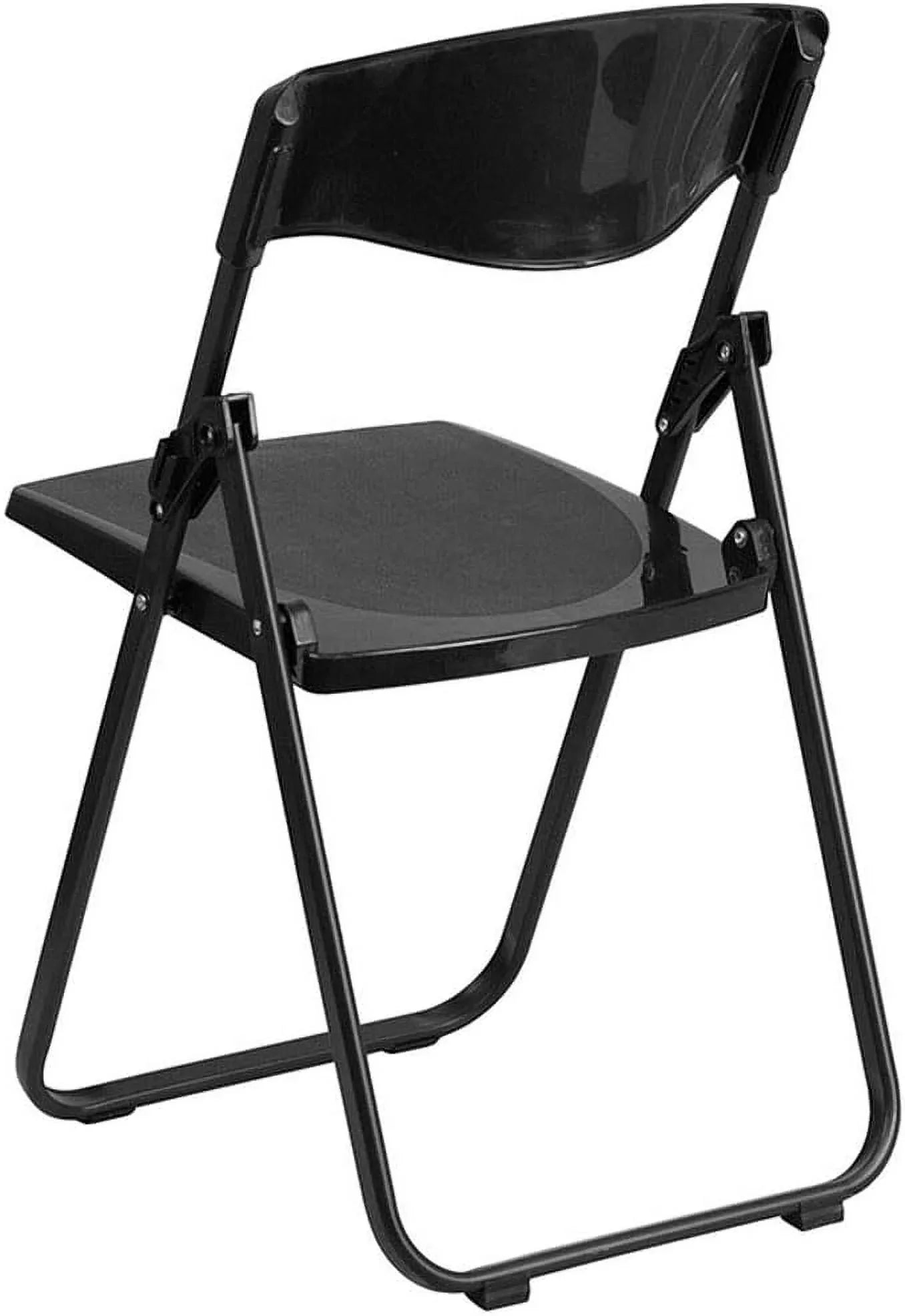 Ganging Brackets 500 Lb. Folding Duty Chair Plastic Built-In Black Heavy HERCULES Series With Capacity