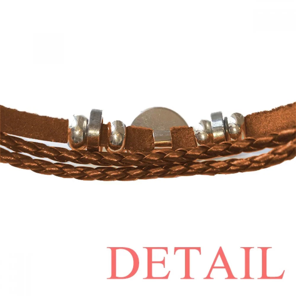 Heart Bracelet Jewelry Leather Wristband 3 Jupiter Love Ornament Poker