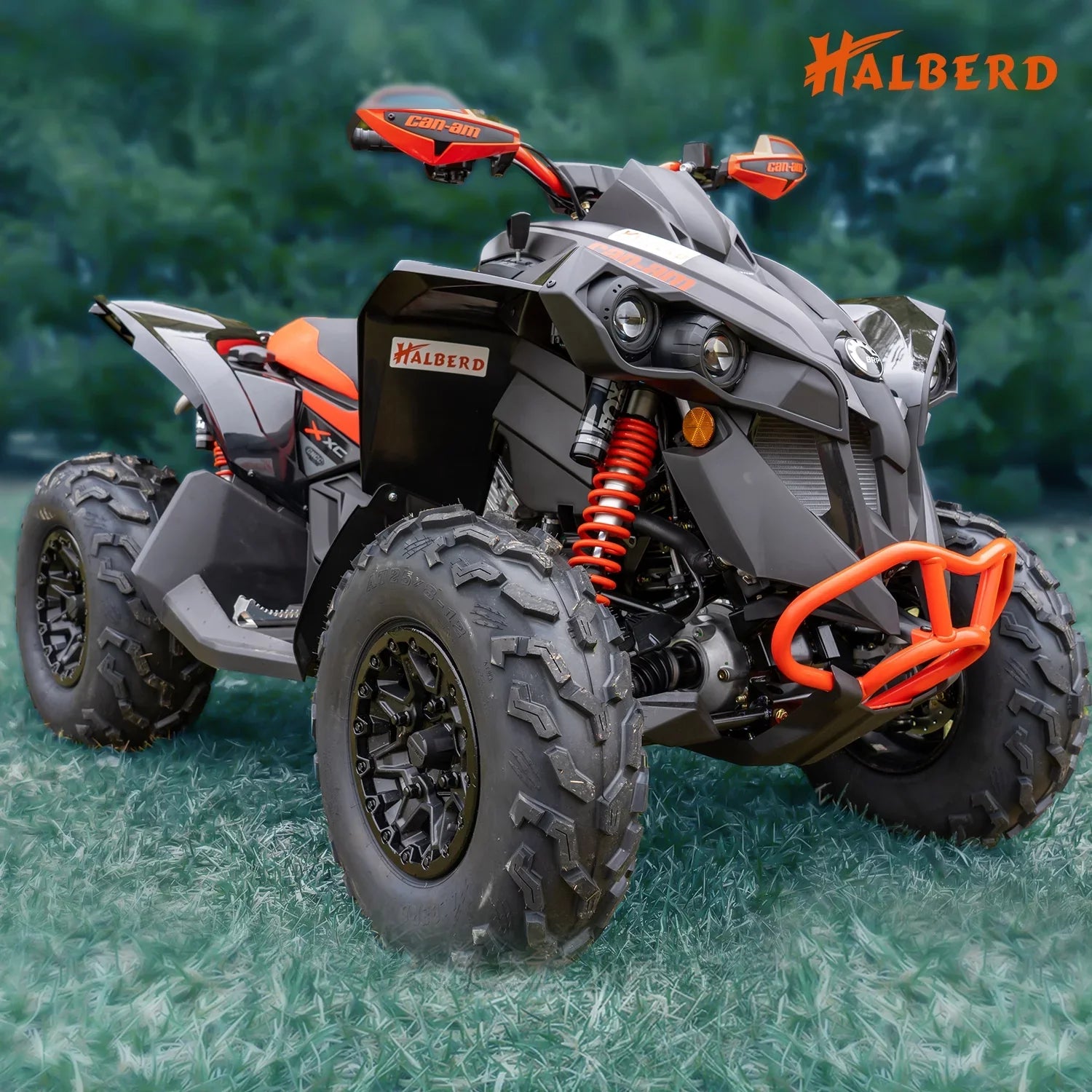 Set of 25x10-12 4 Rear 25x8-12 Front Tire & Road 6PR ATV/UTV off All Terrain Trail Sand Tires HALBERD