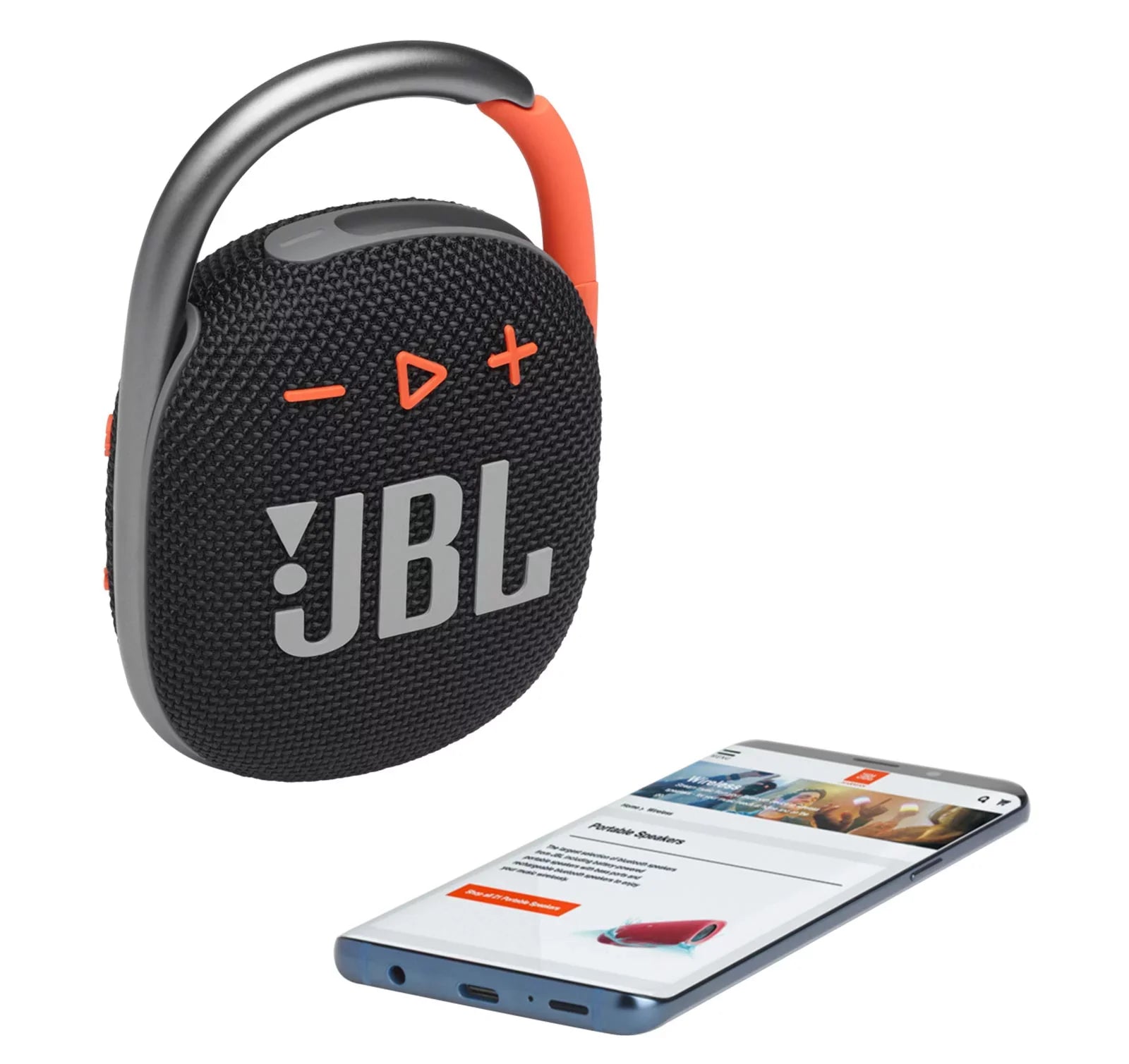 Box Box) Portable Orange Damage 4 Clip Black Bluetooth Speaker JBL (Open