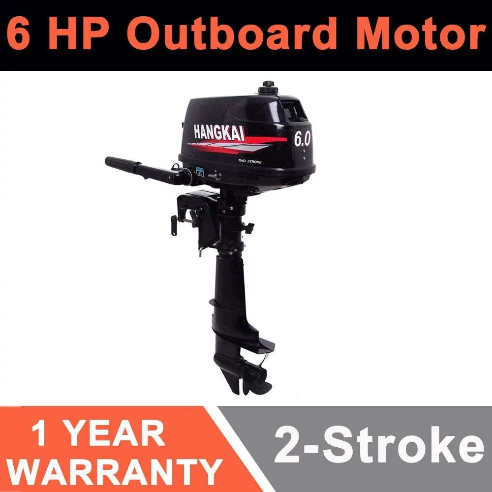 CDI Boat Fishing Inflatable Durable Cast liquid System Moto Cooling 6HP 2-Stroke Construction Outboard Aluminum Engine FETCOI
