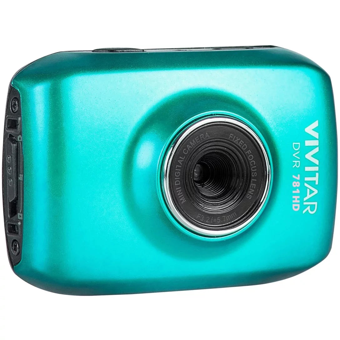 5.1MP Teal CAMCORDER ACTION Vivitar 720P