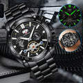Watch Men's Luxury Quartz Steel Luminous Waterproof Classic Stainless Wristwatch