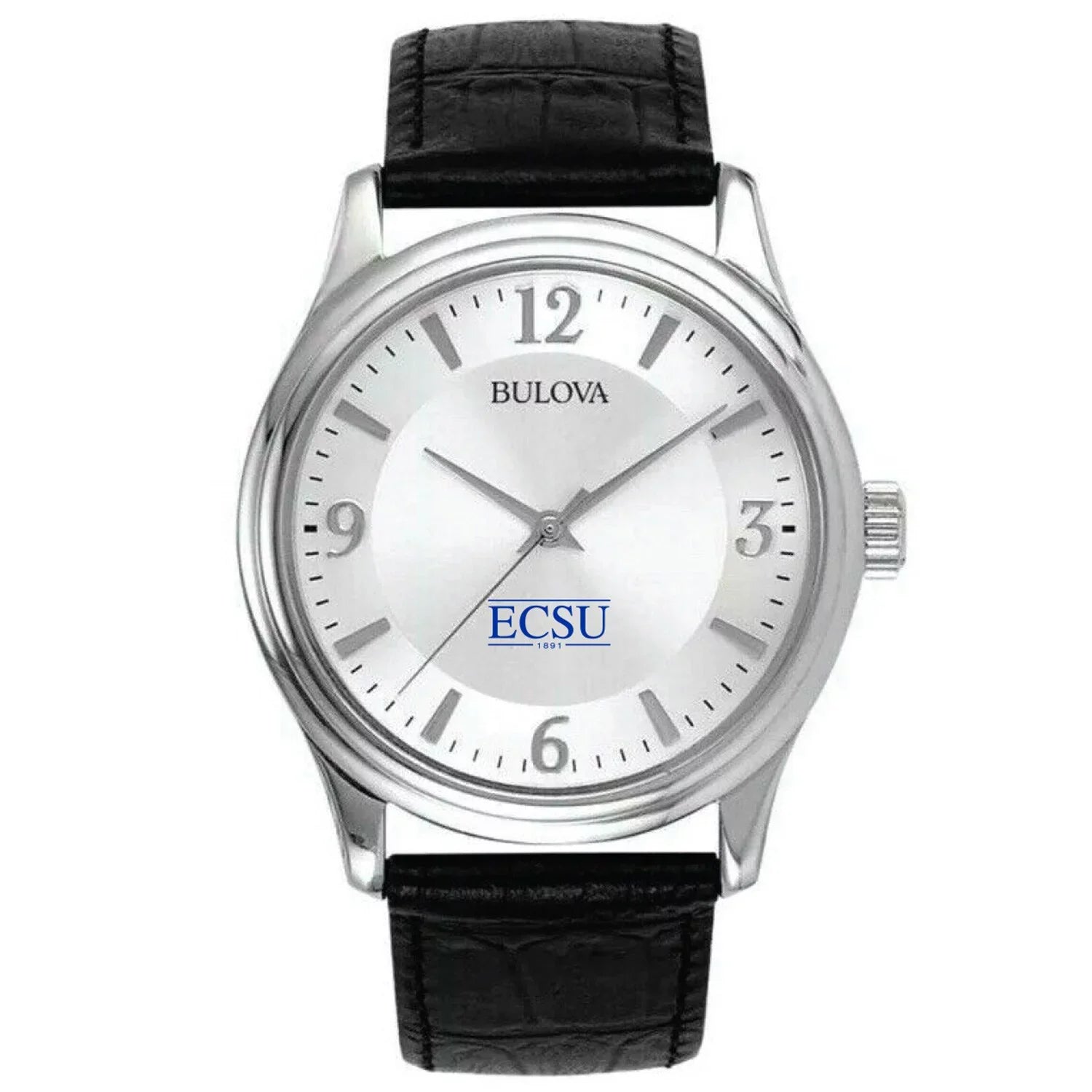 State Elizabeth Silver University City Bulova Vikings Men's Watch Leather
