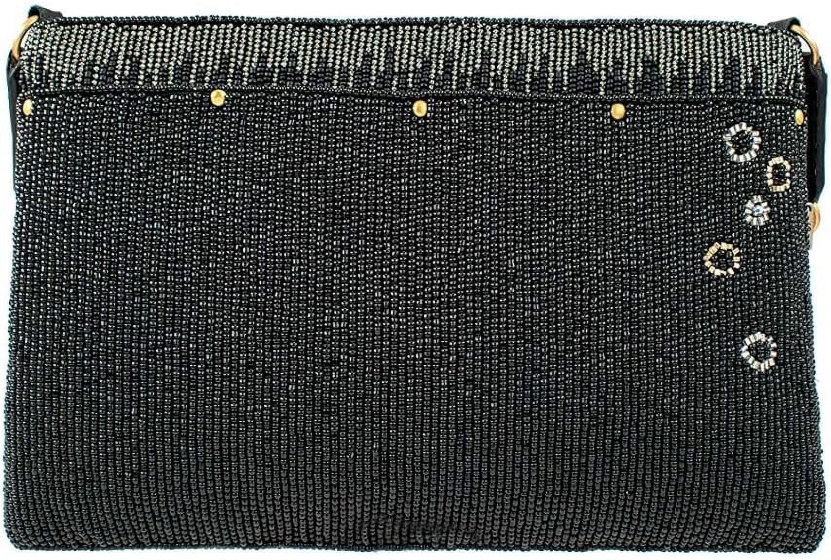 Mary Cocktails Another Handbag, Black Clutch Round Crossbody Frances