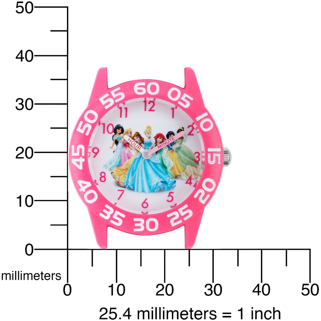 Acrylic Princess Girls Pink Time Disney Teacher Strap Watch