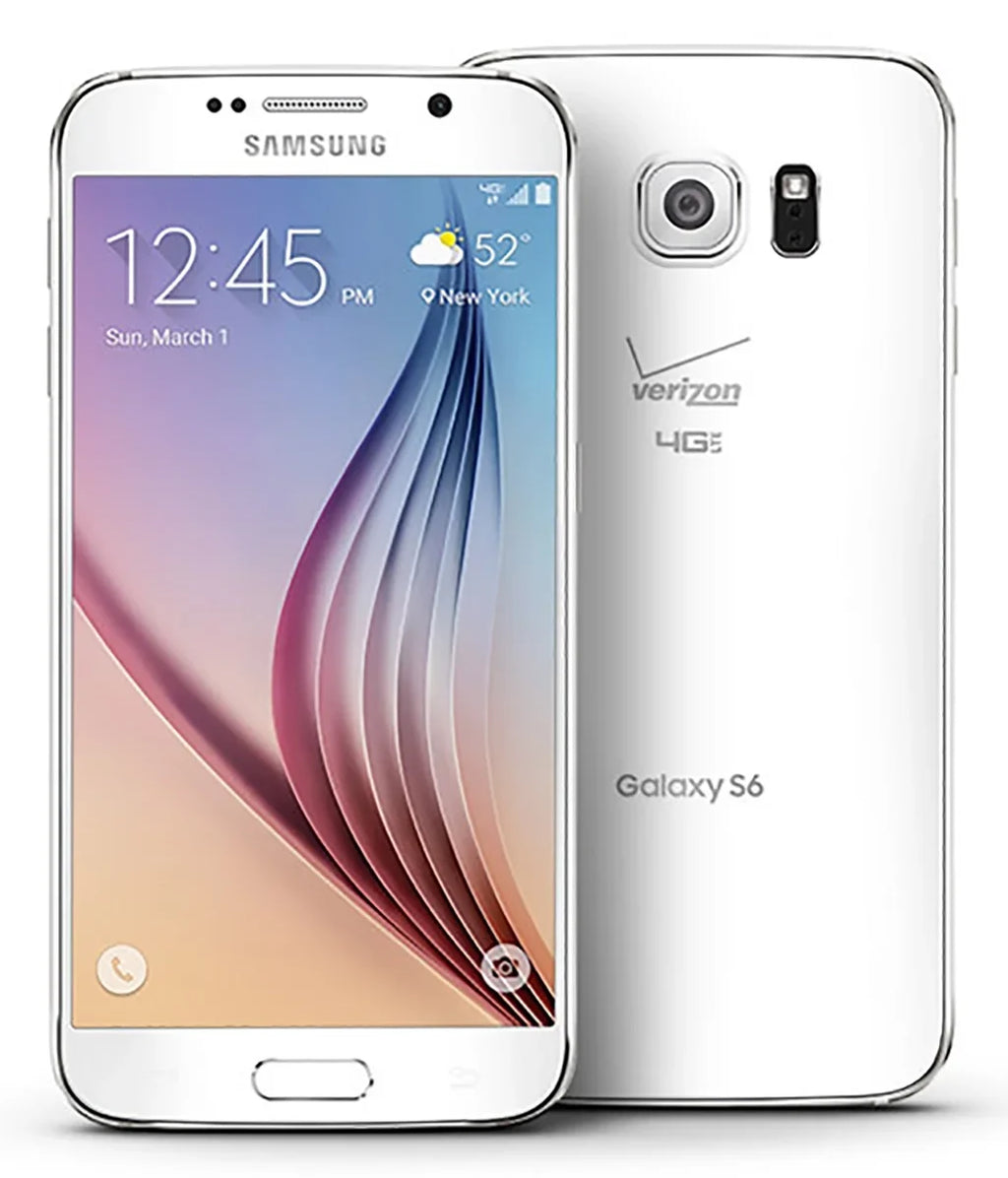 '- 32GB White CDMA Camera 16MP Phone LTE Octa-Core w/ Used) 4G (Certified Galaxy S6 Android G920V Verizon