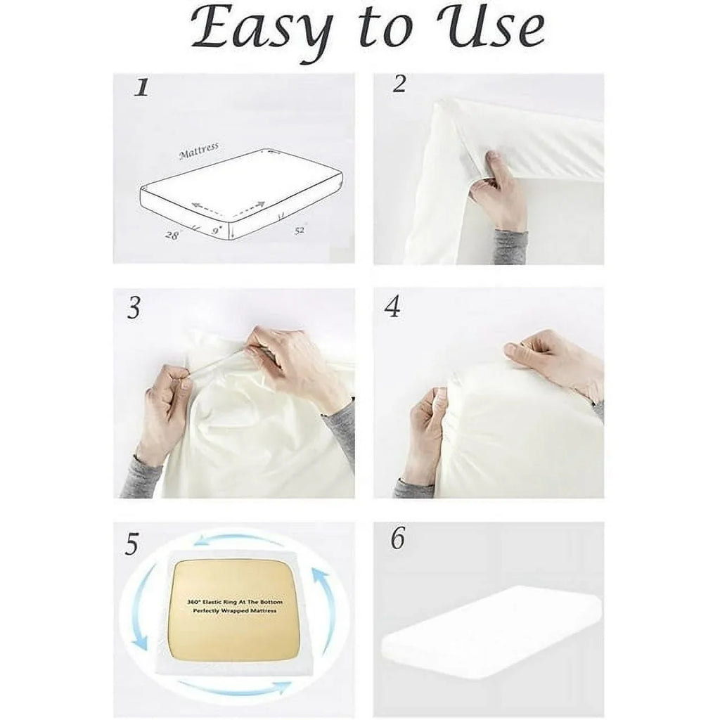 'hotellinen' Brand Super 100% 6-Piece Extra Cotton Pattern, Hotel Pocket 1000 Fit @ (Queen, Sheet Thread Deep Upto Inches Deep Set White) Solid Count 34 Soft Pocket, Egyptian