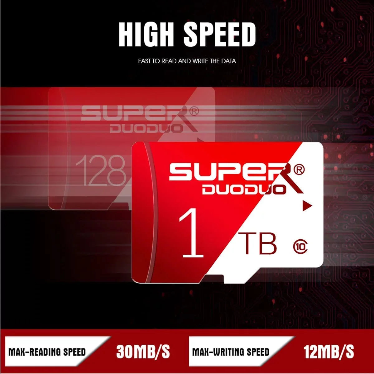 1TB GOPRO,Dash ro 1TB 1TB TF for and Memory High SD Cl10 1TB Speed Cams,Action Adapter