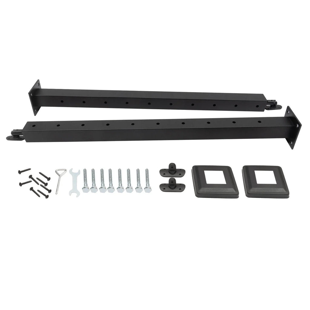 Level Cable Level 36''x2''x2'' Fence Stainless Post for Cable Square Concrete System Deck Two Post Sides Railing Railing Steel Wood Pre-Drilled