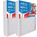 AIRX AIR. CLEAN by MERV 16x25x5 MPR to Air Comparable 1200 Made & 11 WICKED DB-25-16 #000-0448-001 FPR USA Pack Filter 1000, 2 Filter FILTERS Premium with Compatible MPR 7 16x25x5 Furnace Skuttle