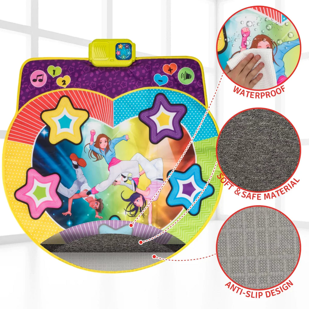 for 4 for 6 Kids 7 with UNIH 9 Dance Girls Mat 4-8 Kids 5 8 Ages Gift Ages 10, 3 Boys Music Game Dance Toy