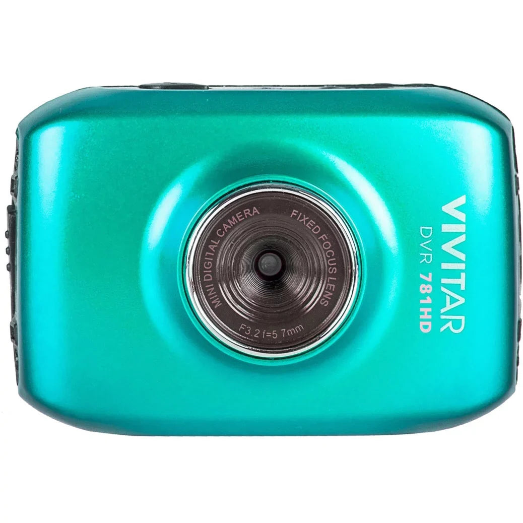 5.1MP Teal CAMCORDER ACTION Vivitar 720P