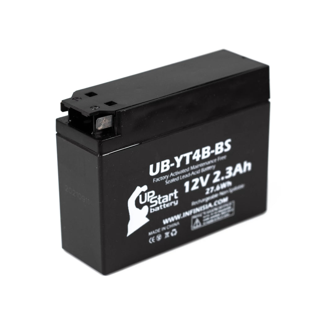 Maintenance Free, for 2.3Ah, 12V, - UpStart Activated, SR400 Factory Battery 2008 Yamaha 4-Pack Replacement Battery 400CC Motorcycle UB-YT4B-BS