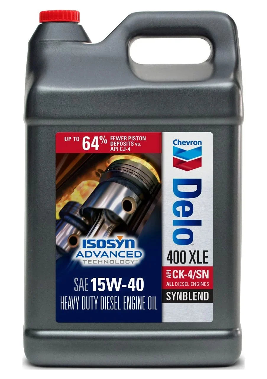 Chevron Motor Diesel Delo Duty Oil, Heavy Synthetic 2.5 400 15W-40 XLE Gallons Blend