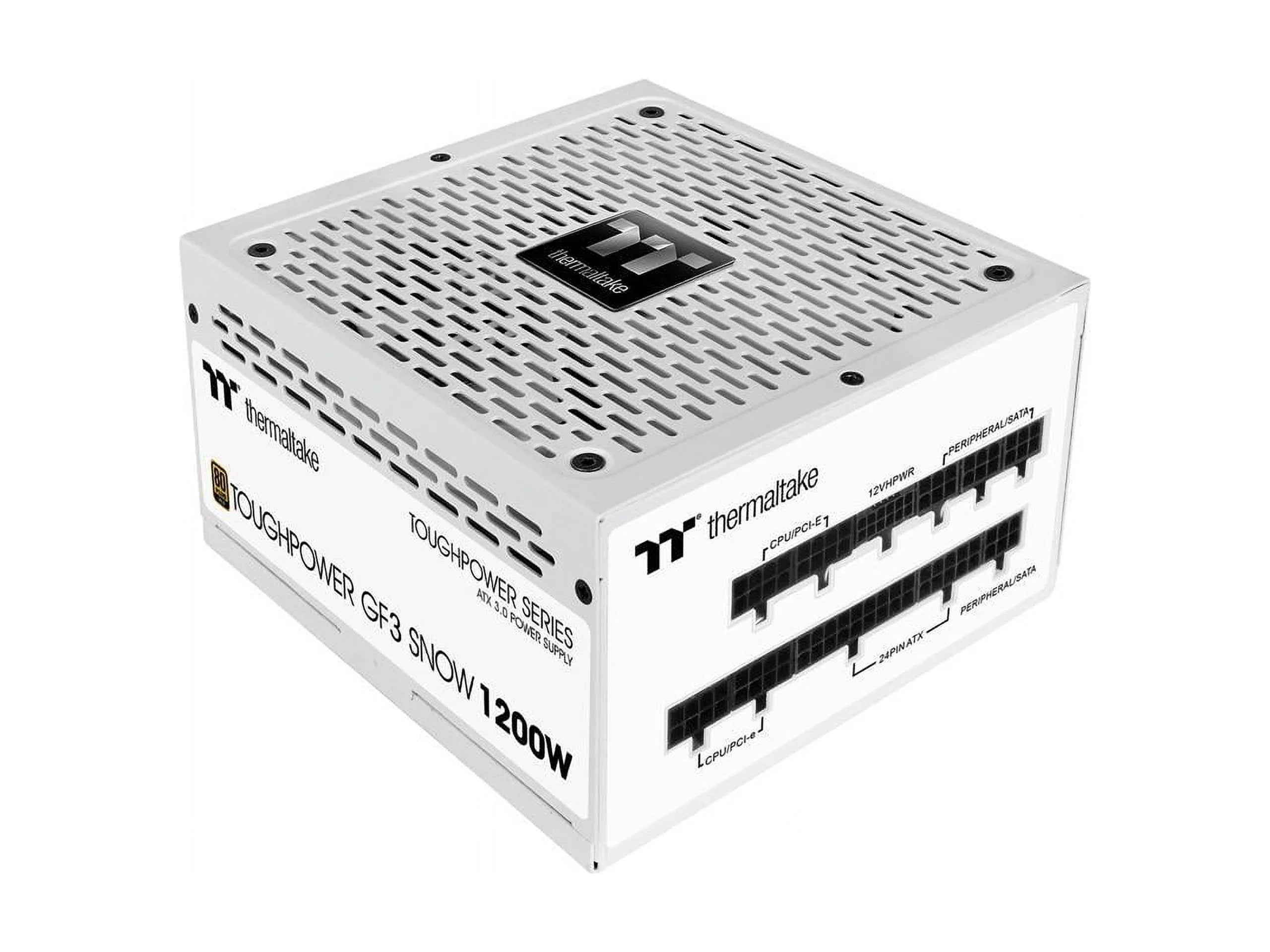 10 Snow Ready SLI/Crossfire 3.0 Included, PS-TPD-1200FNFAGU-N, PCIe Thermaltake Connector Gen.5 Standard 12VHPWR Edition Toughpower Year Modular Warranty Gold Supply, Power 600W 80+ 1200W ATX Full GF3
