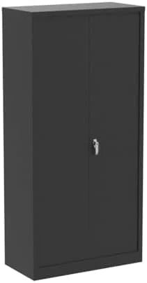 '- Adjustable Closet Rods Lock with Locker Removable Shelves Metal 72" with Bedroom Hanging Armoires RUNFAYBIU (White) and Wardrobe