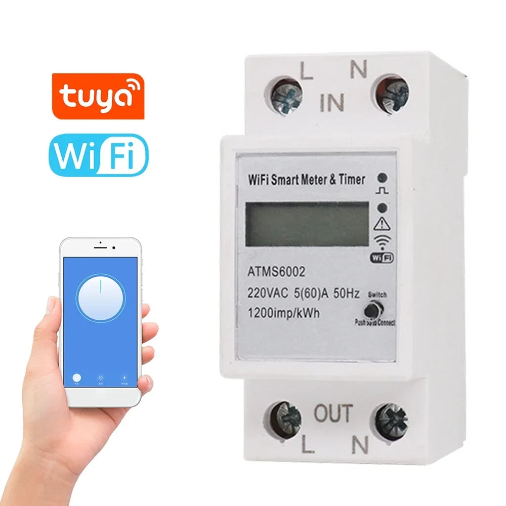 Manual Home Meter Need Intelligent Meter No Intelligent APP Electric Energy WiFi Walmeck Electric Timer Electric Home Reading Remotes Mobilephone Meter Control Meter Intelligent Meter
