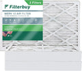 (3-Pack) 13 HVAC Pleated Filters Air 12x24x4 Furnace MERV Filterbuy AC
