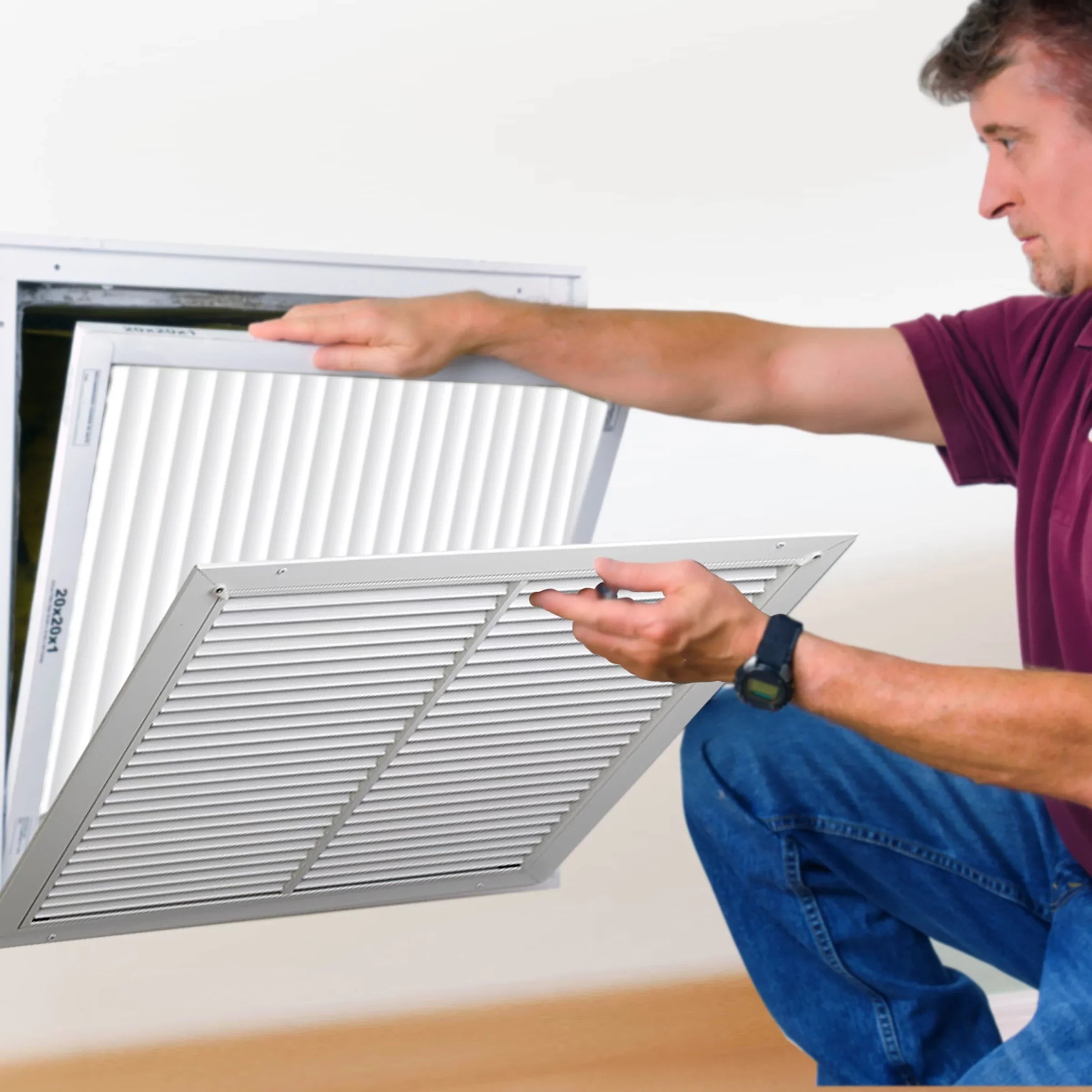 Furnace 12 MERV Pack Air Filter- 14x24x1 Pleated HVAC 12 Honeywell