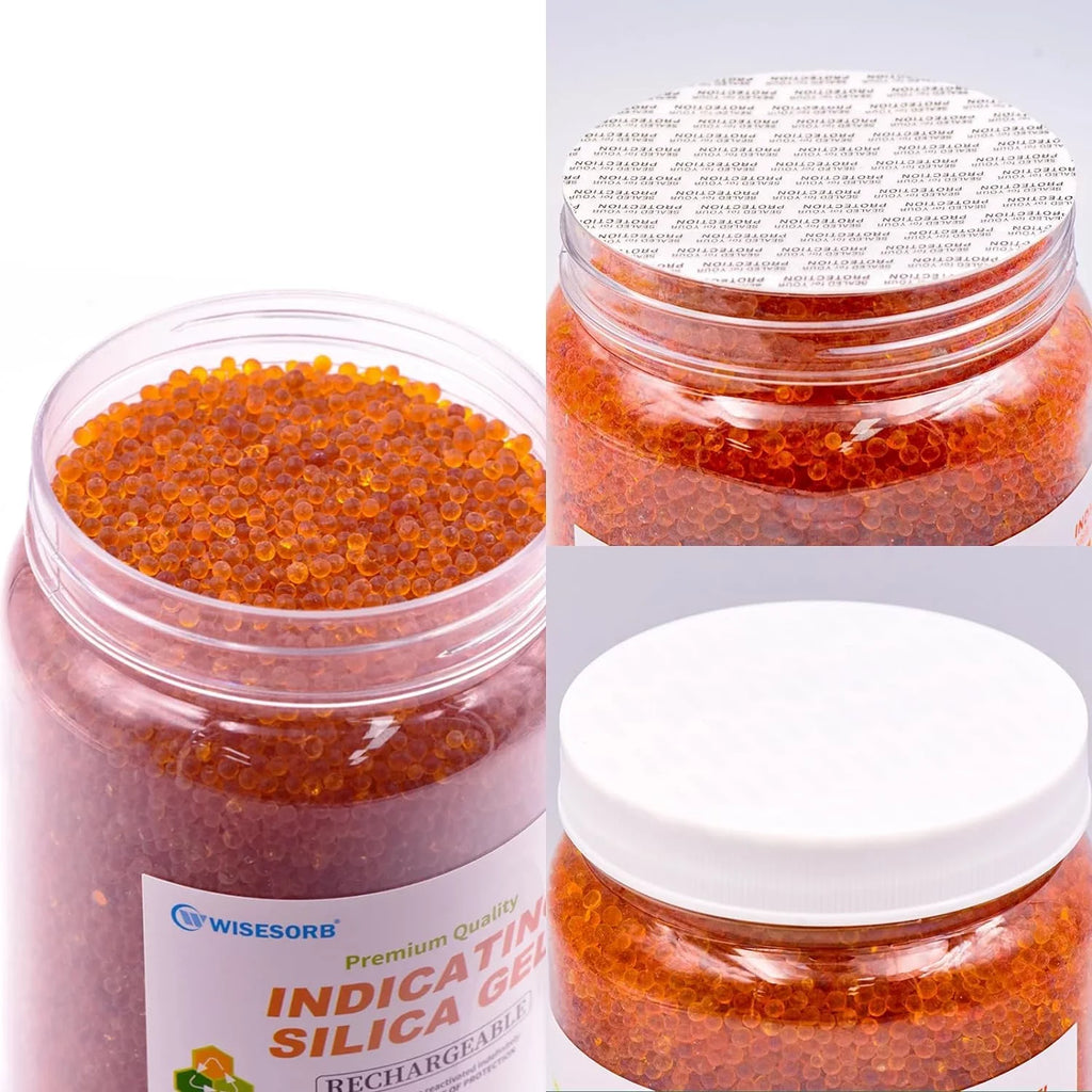 Indicating Desiccant Storage, Orange Silica Dark Wisesorb for 12LBS Desiccant Orange Gel Silica Premium Drying Dehumidifier Indicating Gel Beads, Reusable to Silica Green,